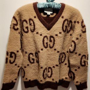 COPY - GUCCI Women's GG V-Neck Pullover Sweater ITALY